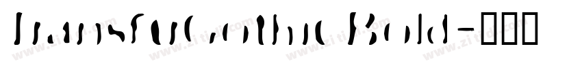 TransferGothic Bold字体转换
